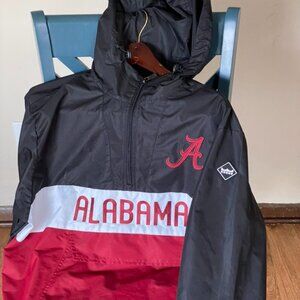 Alabama Quarter zip windbreaker size XL- mens